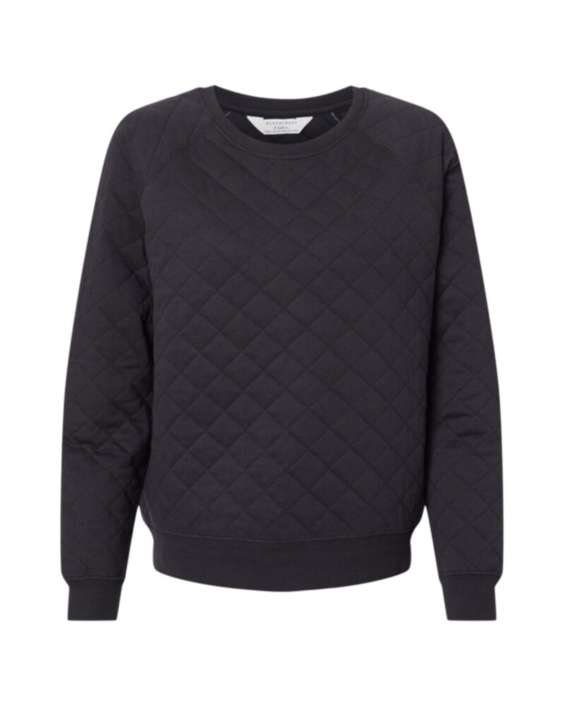 Women's Quilted Crewneck Pullover Thumbnail