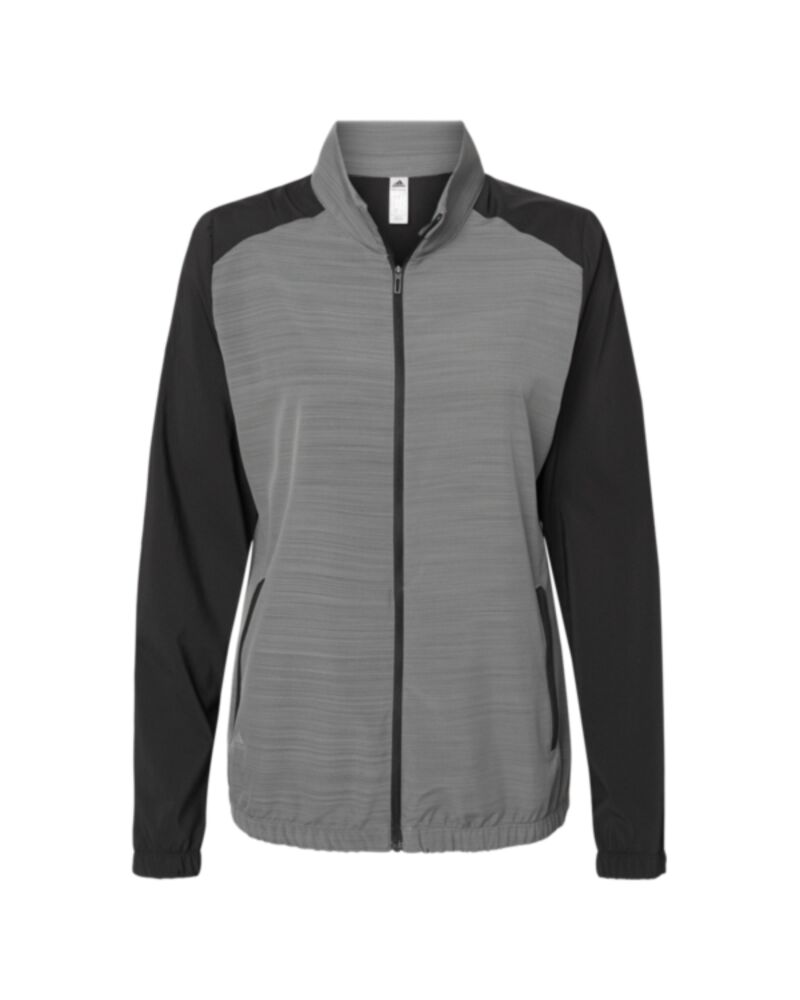 Women's Heather Block Full-Zip Windshirt Thumbnail