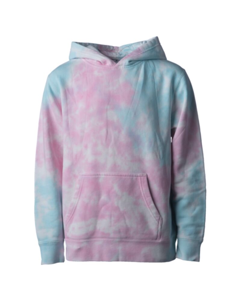 Youth Midweight Tie-Dyed Hooded Sweatshirt Thumbnail
