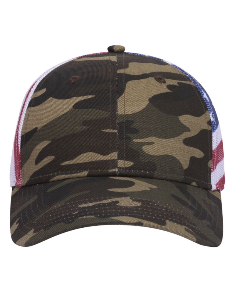 OTTO CAP 6 Panel Low Profile Mesh Back Trucker Hat Thumbnail
