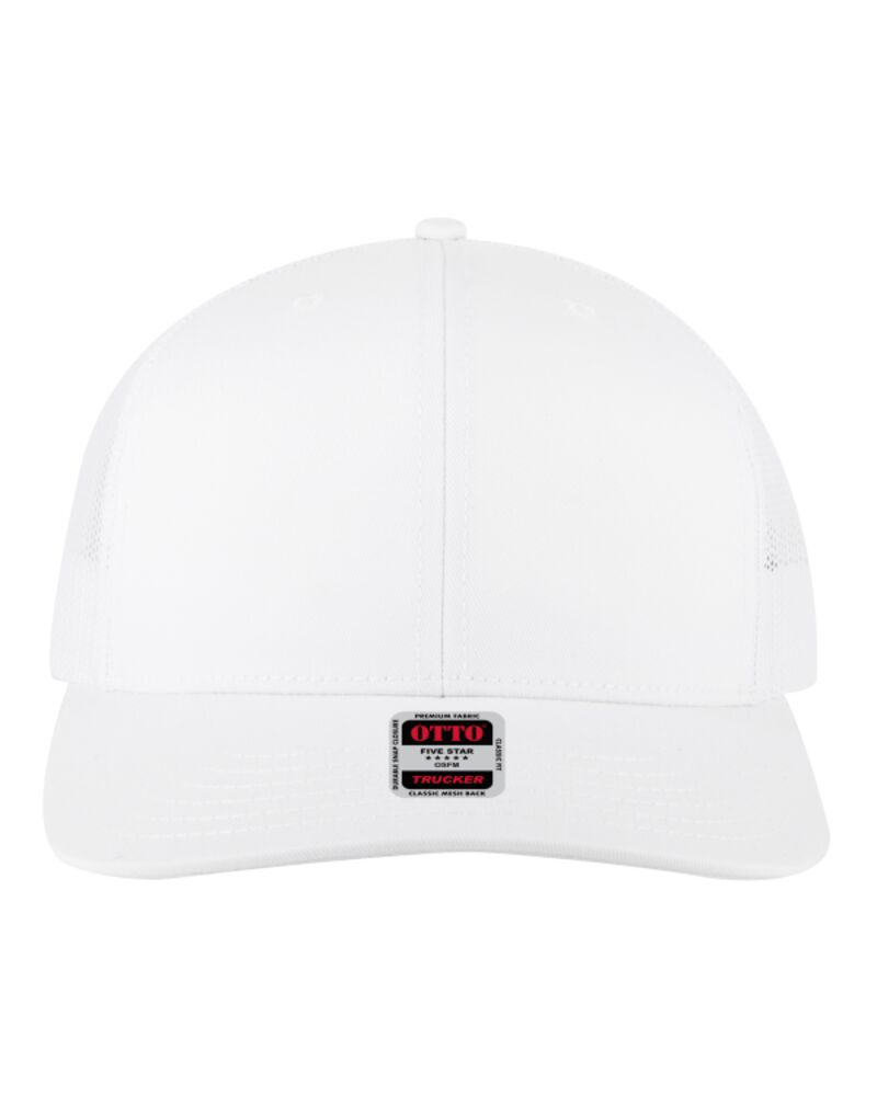 OTTO CAP 6 Panel Mid Profile Mesh Back Trucker Hat Thumbnail