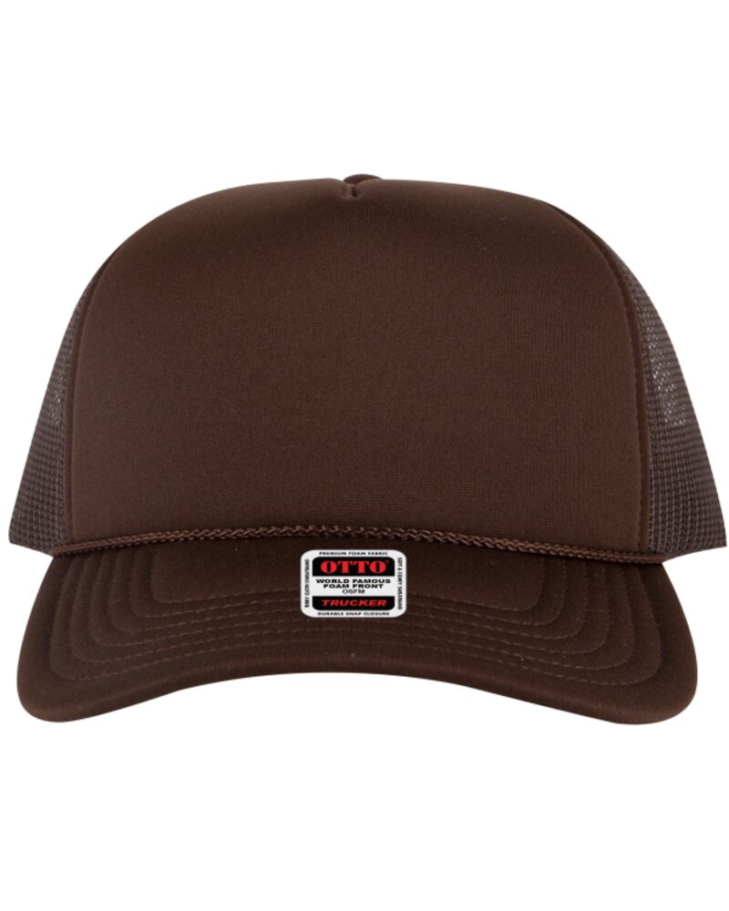 OTTO CAP 5 Panel High Crown Mesh Back Trucker Hat Thumbnail