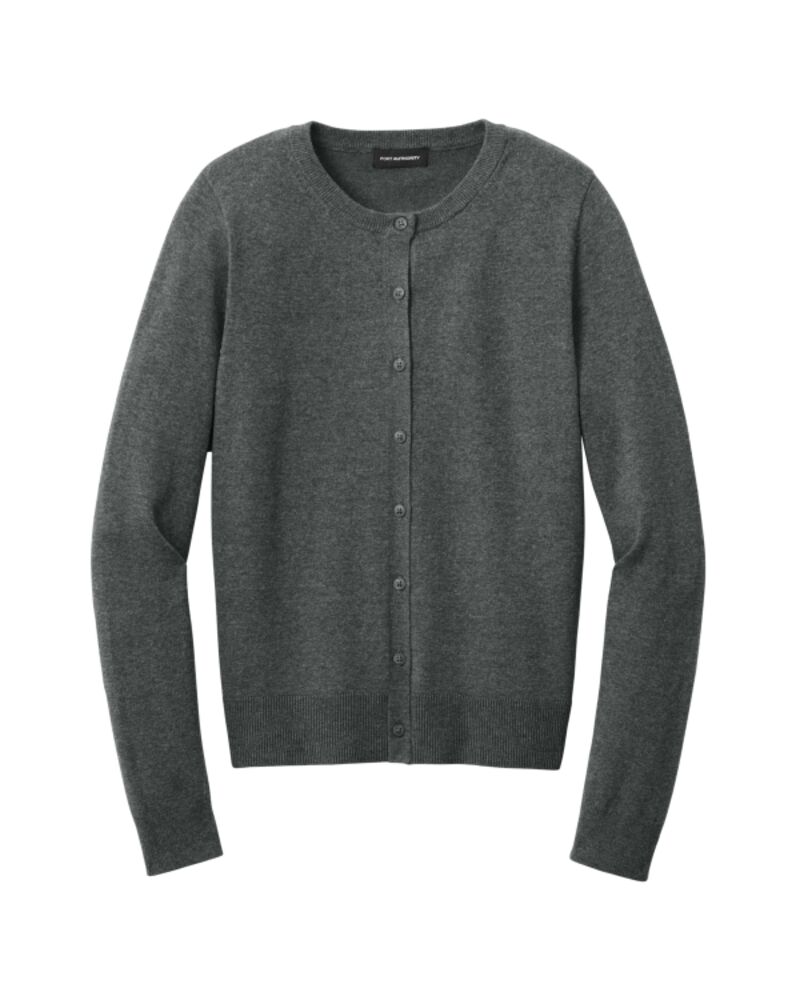Women's Easy Care Crewneck Cardigan Sweater Thumbnail
