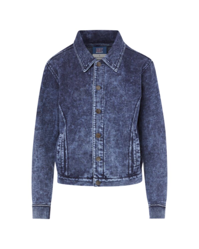 Women's Mila Acid Wash Denim Terry Jacket Thumbnail