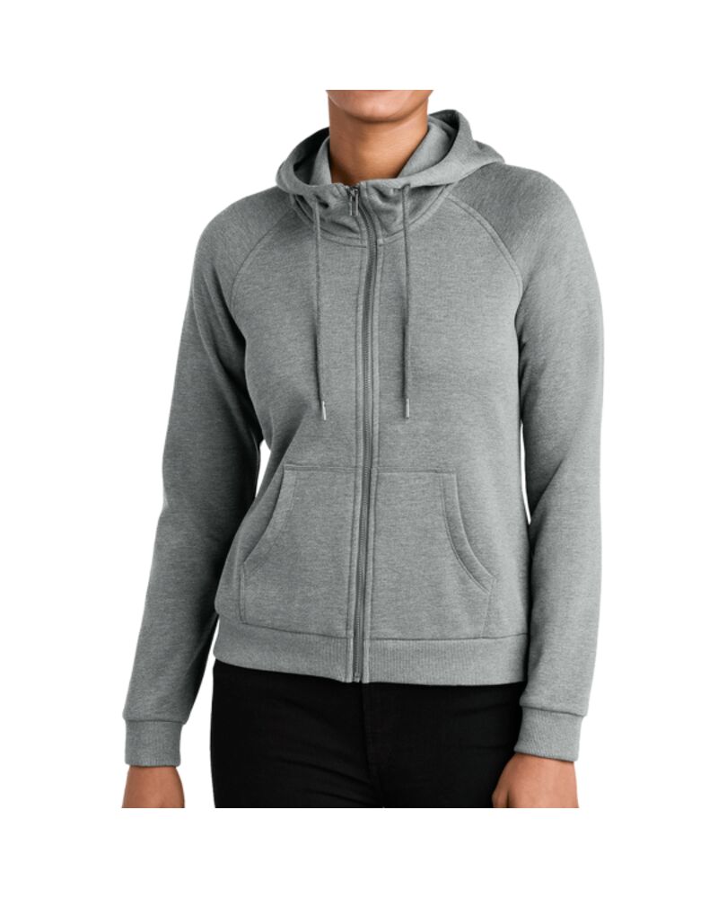 Women's Organic CVC Fleece Full Zip Hoodie Thumbnail