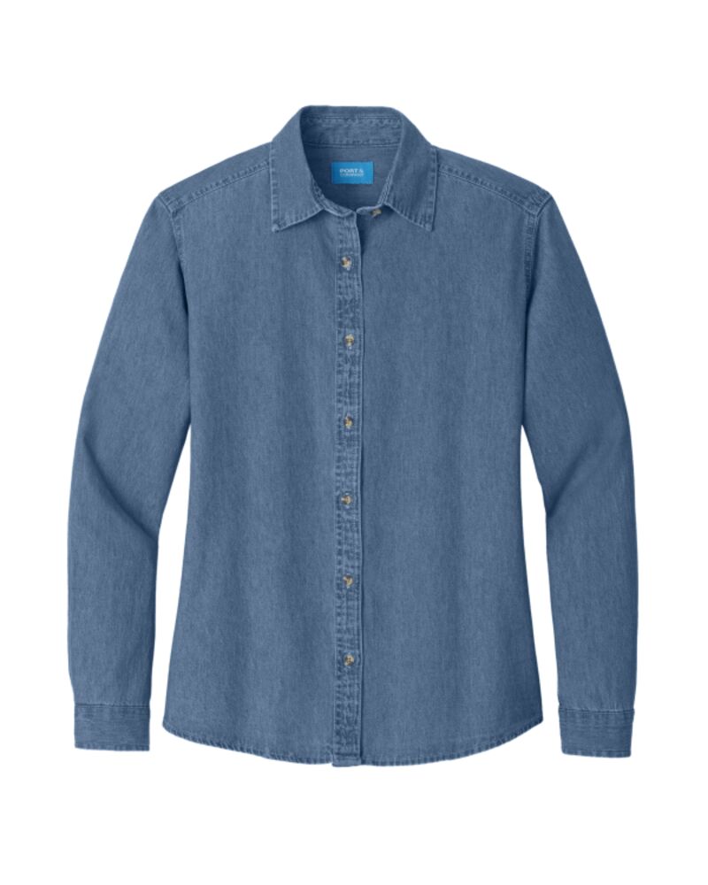 Women's Long Sleeve Value Denim Shirt Thumbnail