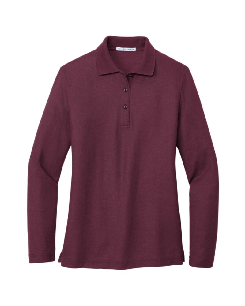 Women's Silk Touch Long Sleeve Polo Thumbnail