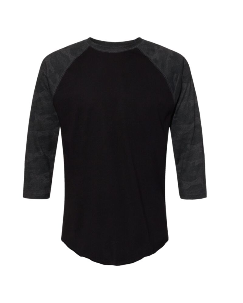 Men's Baseball Fine Jersey Three-Quarter Sleeve Tee Thumbnail