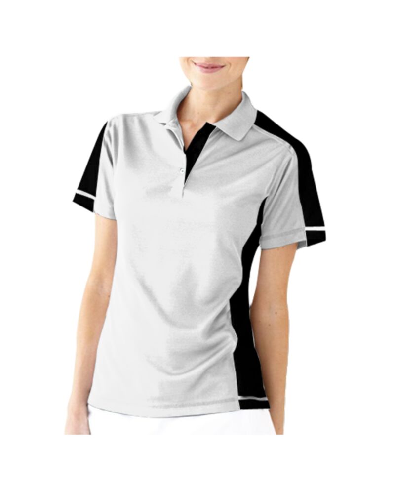 Women's Colorblocked Moisture Free Mesh Polo Thumbnail