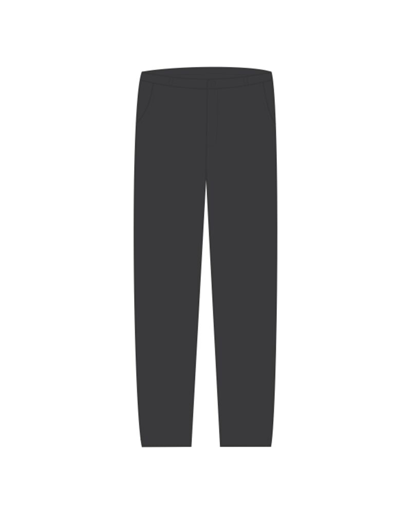 Men's Plain Front Casual Cotton Pants Thumbnail