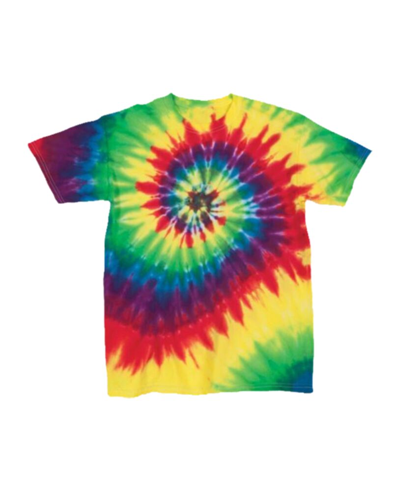 Youth Multi-Color Spiral Tie-Dyed T-Shirt Thumbnail