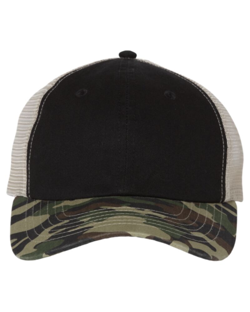 Contrast-Stitch Mesh-Back Cap Thumbnail