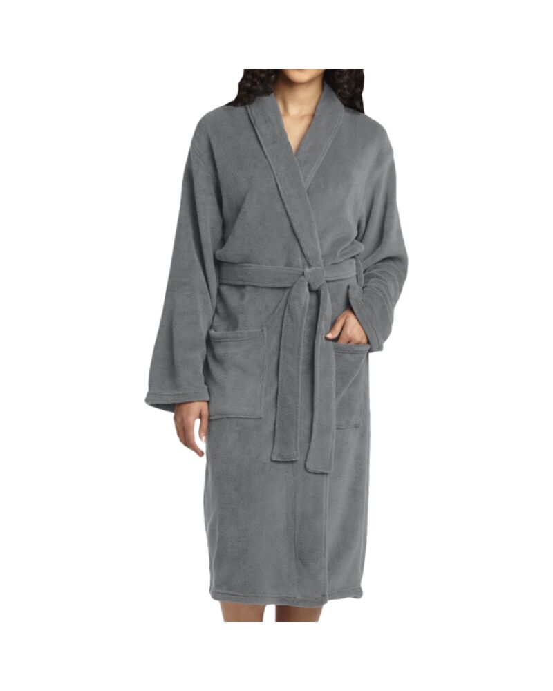Plush Microfleece Shawl Collar Robe Thumbnail