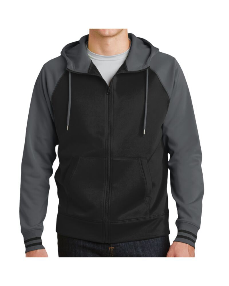 Sport Wick ® Varsity Fleece Full Zip Hooded Jacket Thumbnail