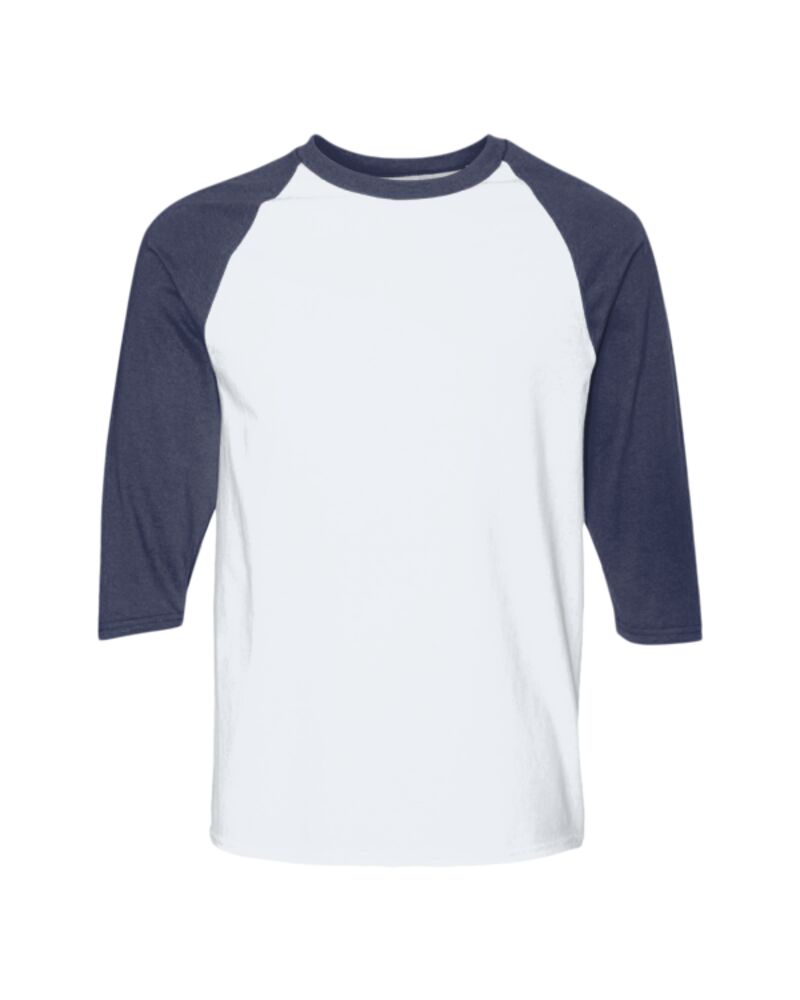 Unisex Heavy Cotton™ Raglan Three-Quarter Sleeve T-Shirt Thumbnail