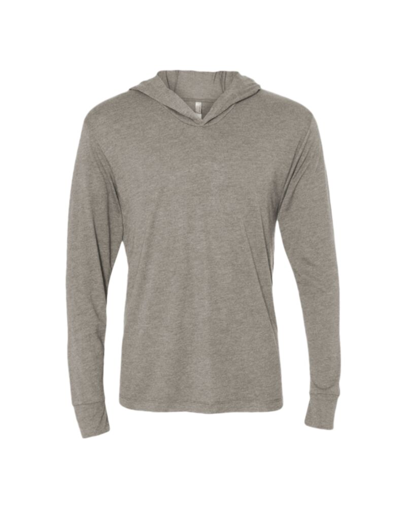 Unisex Triblend Hooded Long Sleeve Pullover T-Shirt Thumbnail