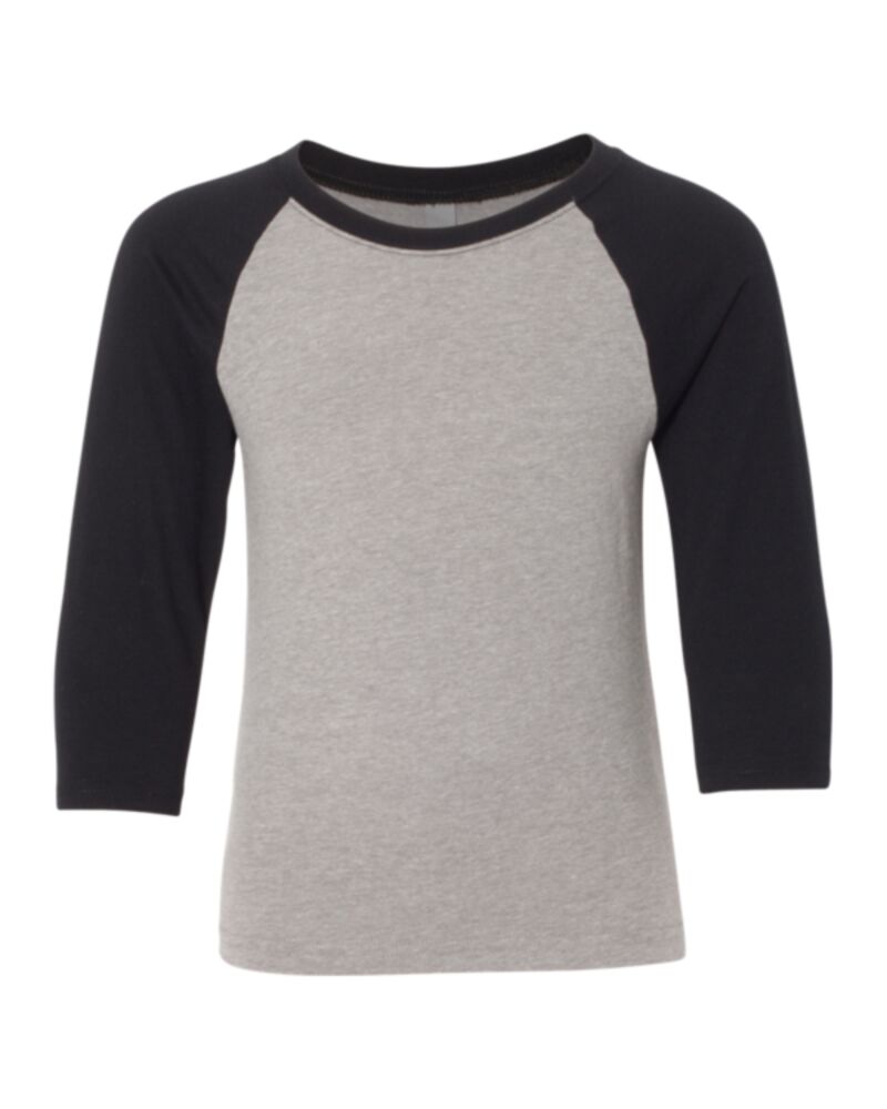 Youth CVC Three-Quarter Sleeve Raglan T-Shirt Thumbnail