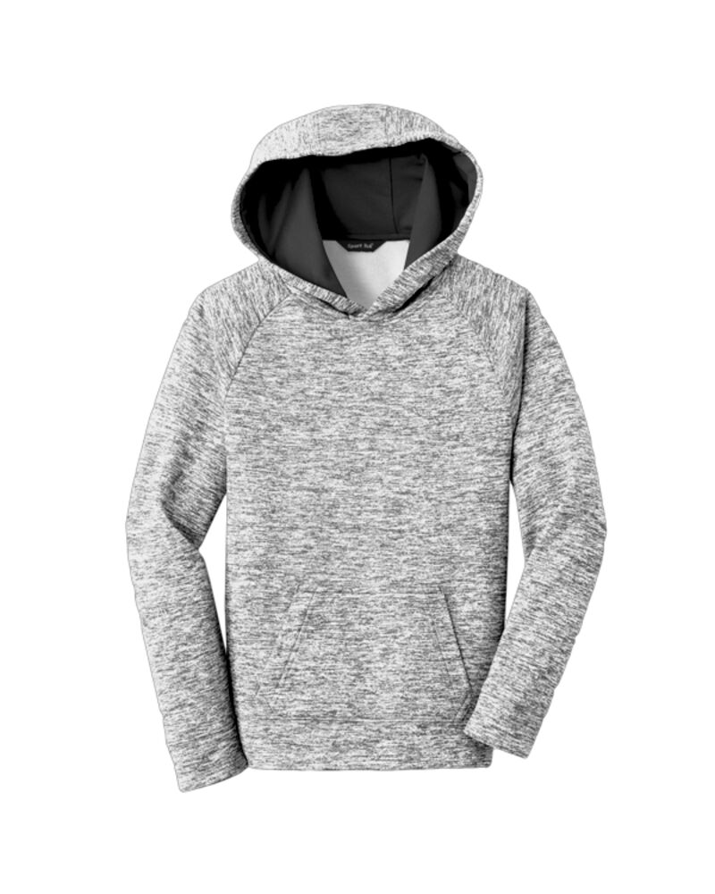 Youth PosiCharge ® Electric Heather Fleece Hooded Pullover Thumbnail
