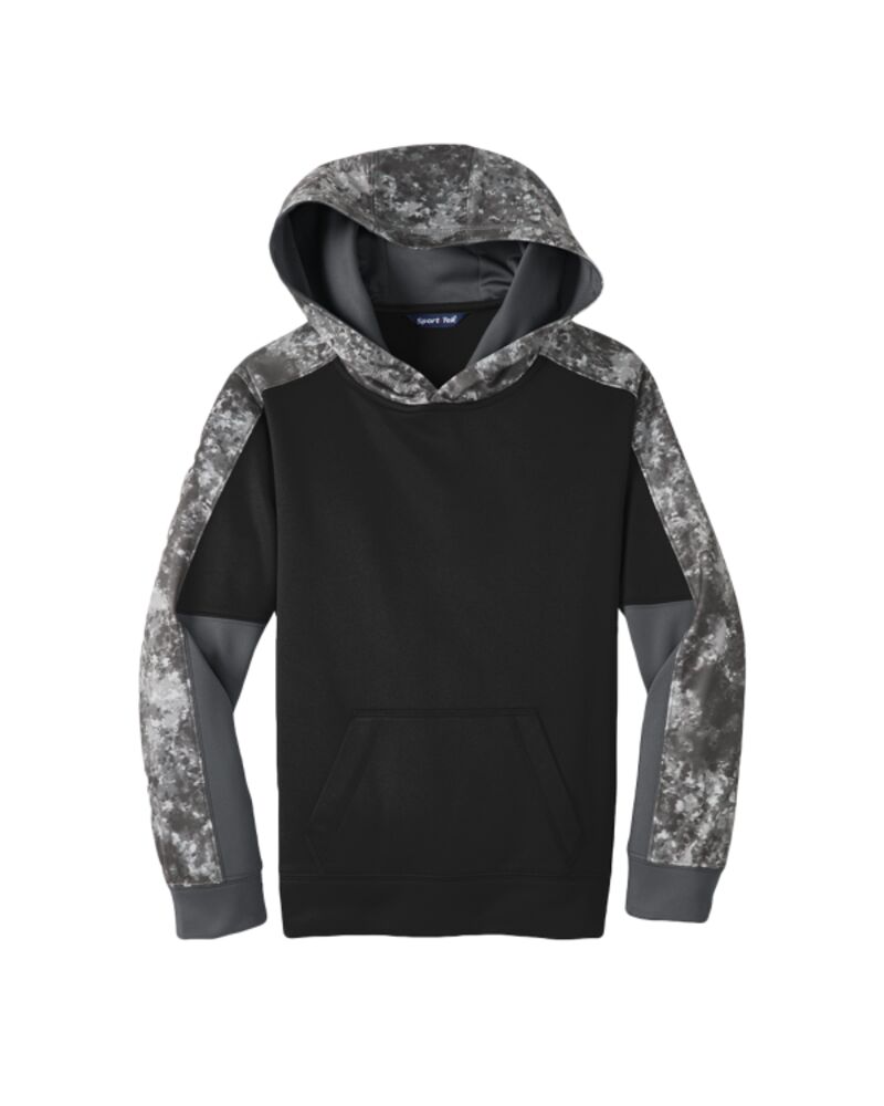 Youth Sport Wick ® Mineral Freeze Fleece Colorblock Hooded Pullover Thumbnail