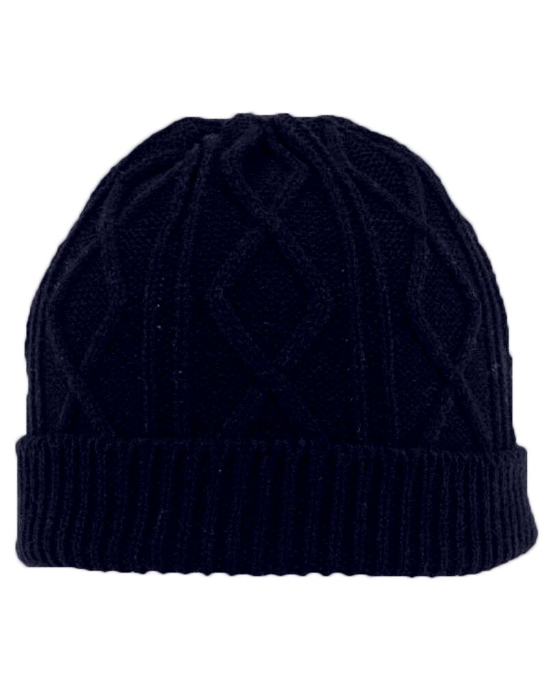 OTTO CAP 12" Cable Knit Beanie w/ Rib Knit Cuff Thumbnail