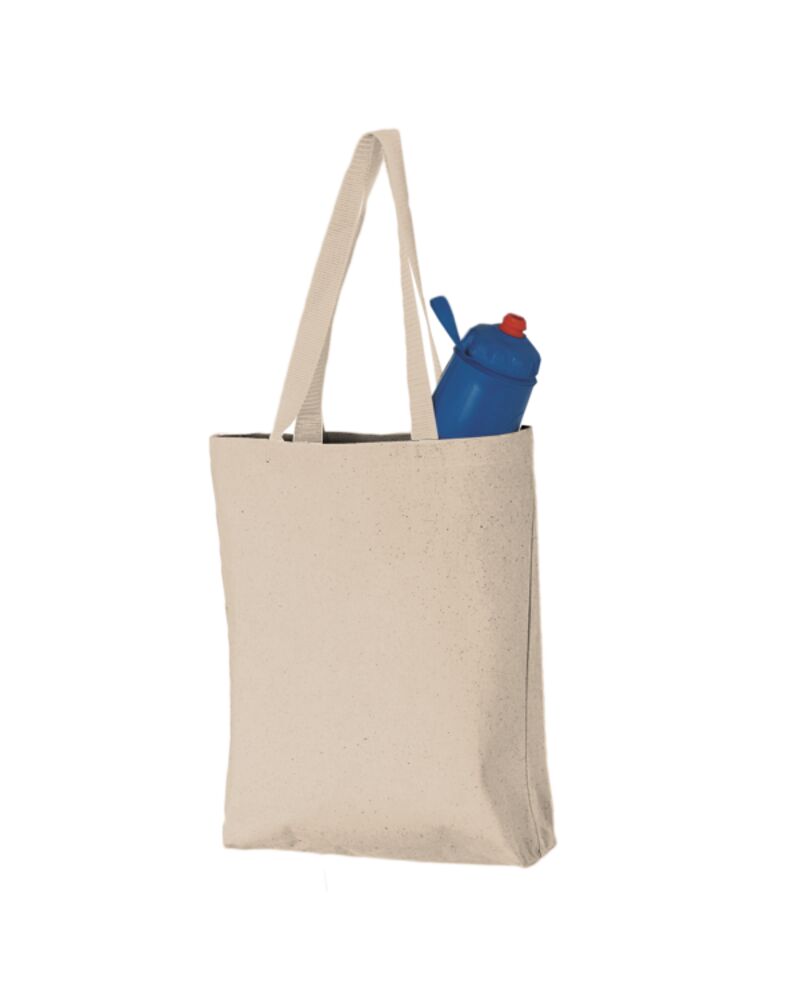 11L Canvas Tote with Contrast-Color Handles Thumbnail