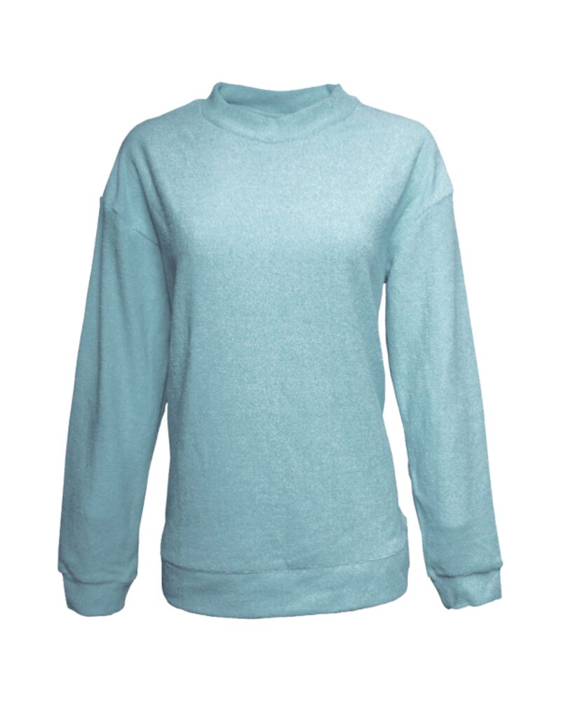 Women's Weekend Terry Mock Neck Pullover Thumbnail