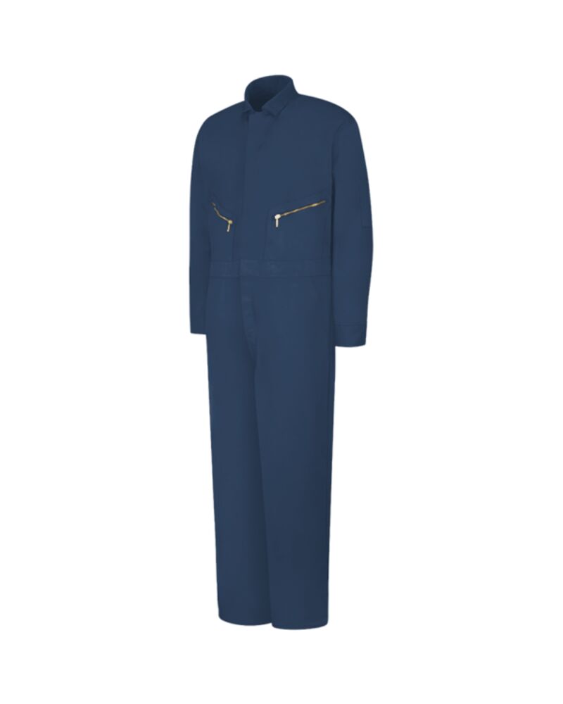 Men's Extended Sizes Zip-Front Cotton Coverall Thumbnail