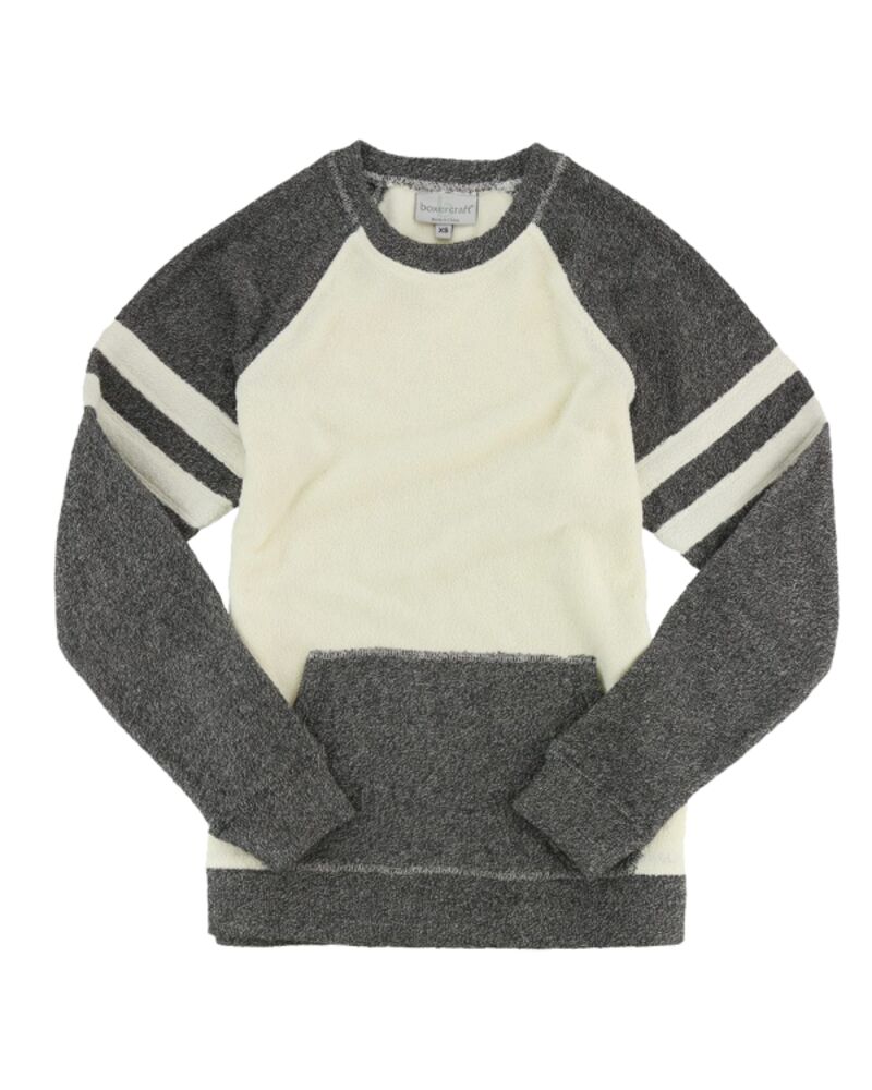Women's Cozy Contrast Fleece Crewneck Pullover Thumbnail