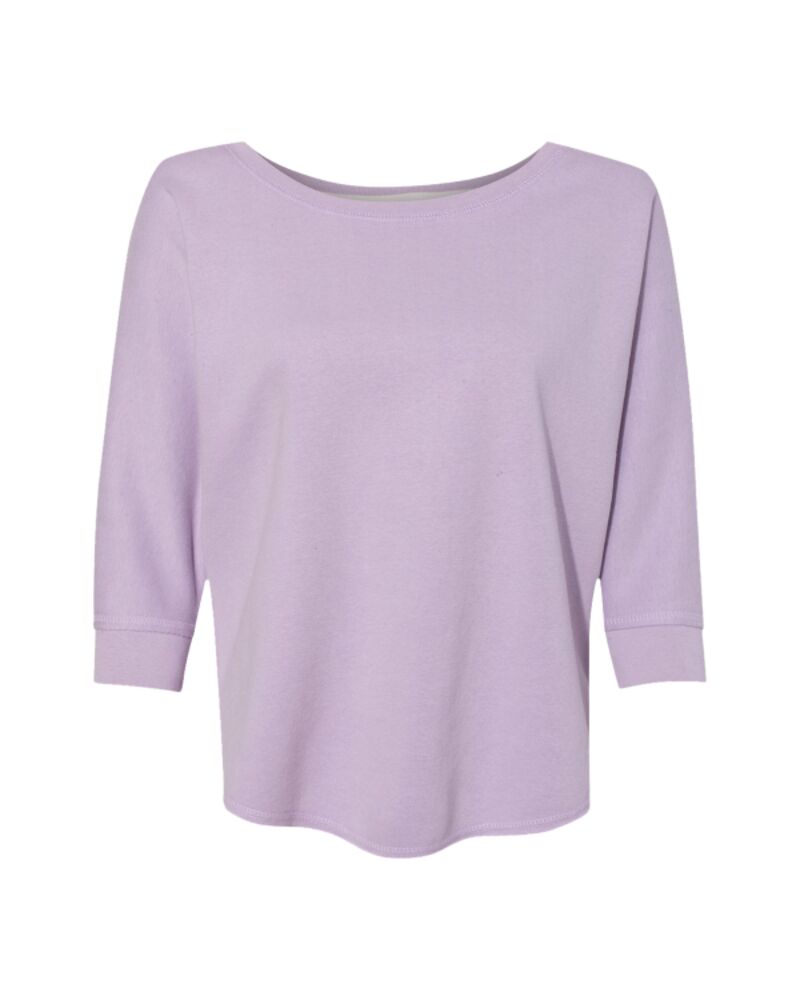 Women's Lounge Fleece Dolman Crewneck Sweatshirt Thumbnail