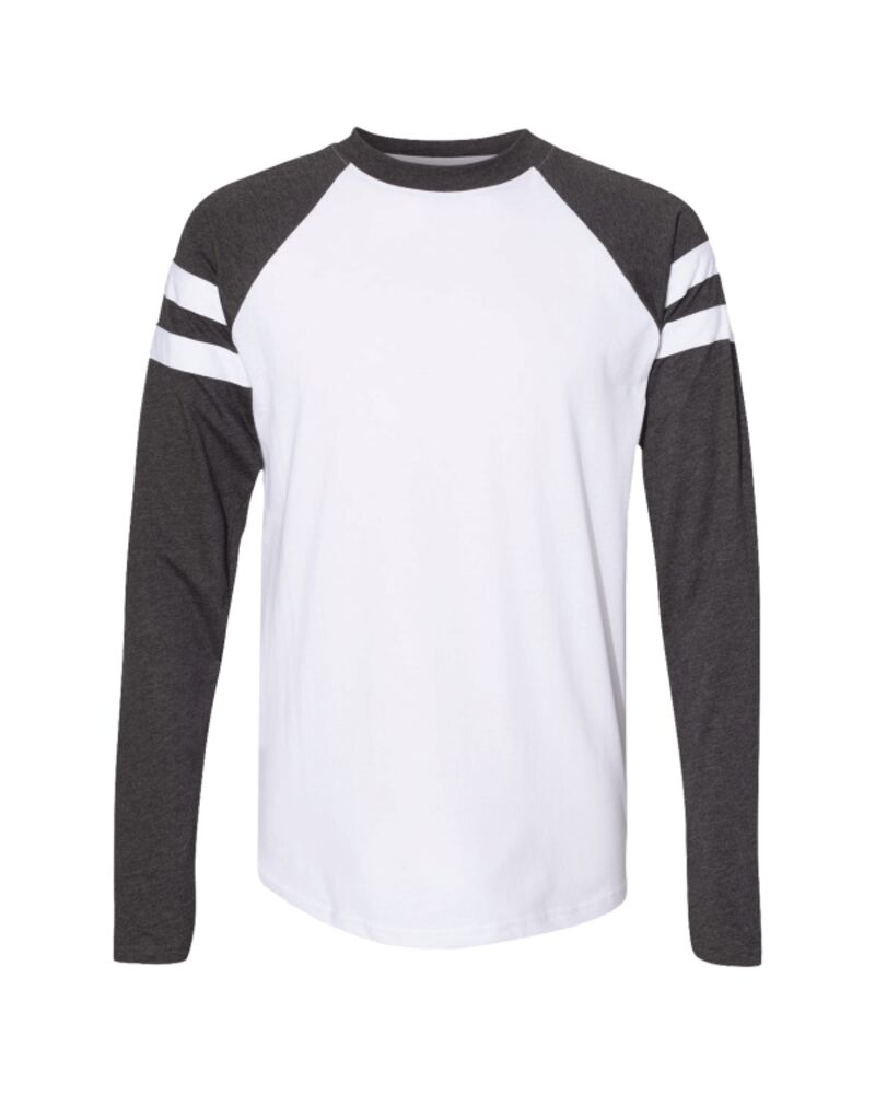 Unisex Fine Jersey Mash Up Long Sleeve Tee Thumbnail