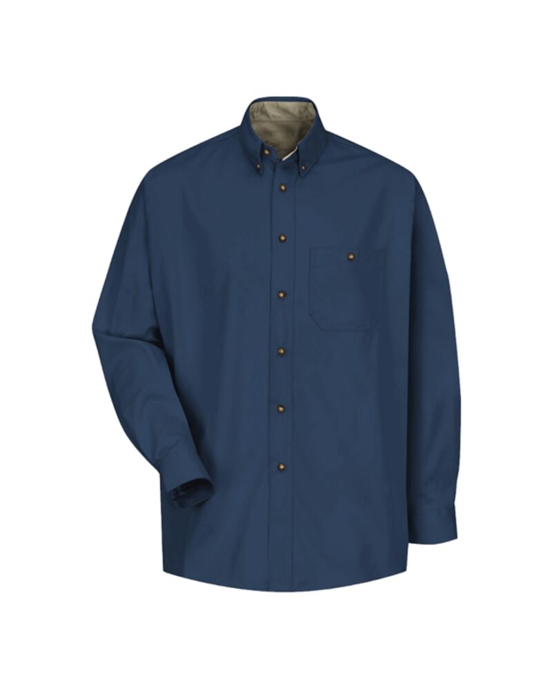 Men's Cotton Contrast Dress Shirt Thumbnail