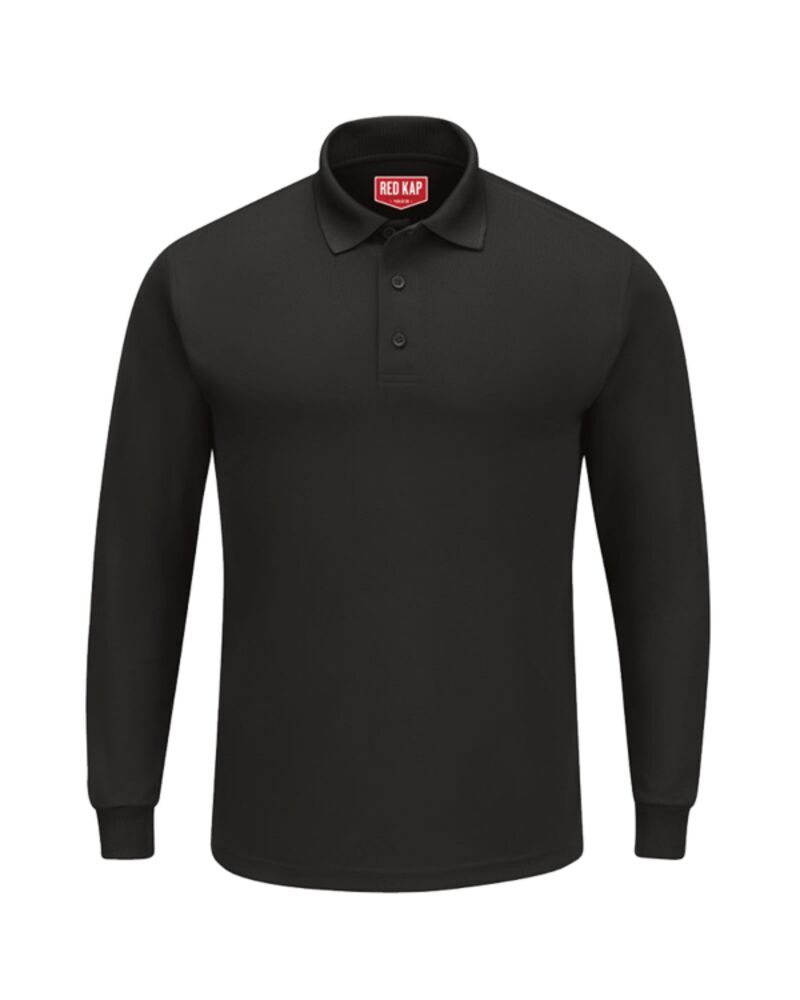 Men's Long Sleeve Performance Knit Polo Thumbnail