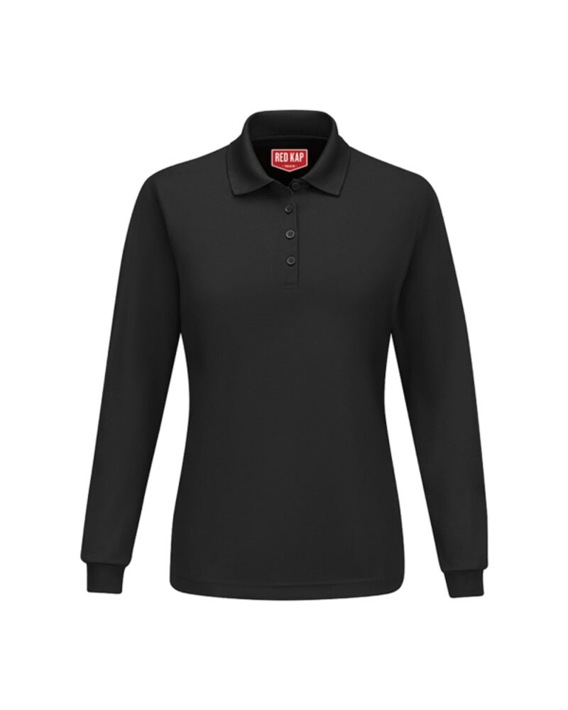 Women's Long Sleeve Performance Knit Polo Thumbnail