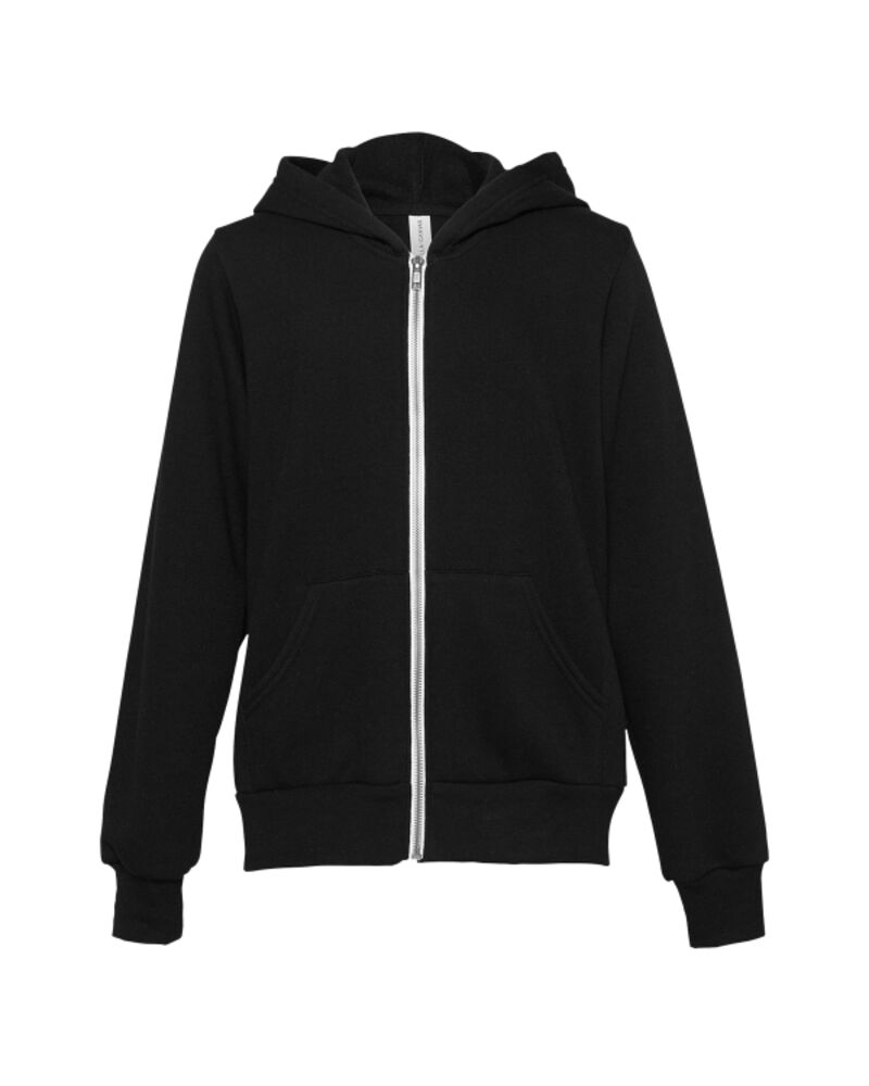 Youth Sponge Fleece Full-Zip Hoodie Sweatshirt Thumbnail