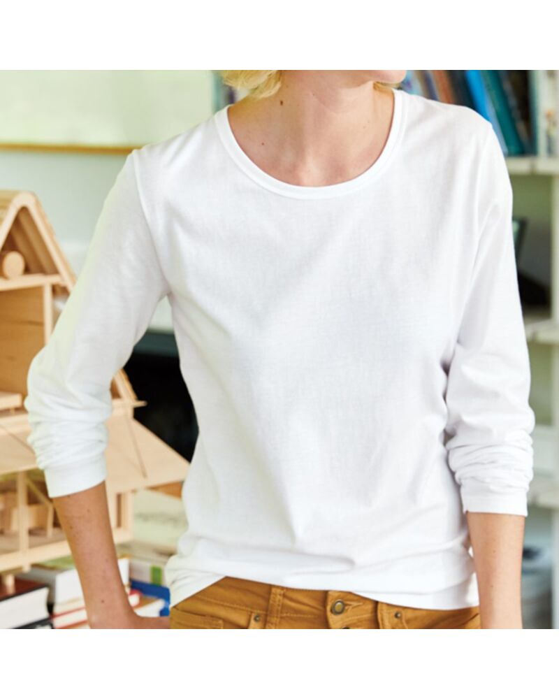 Women's Perfect-T Long Sleeve Scoopneck T-Shirt Thumbnail