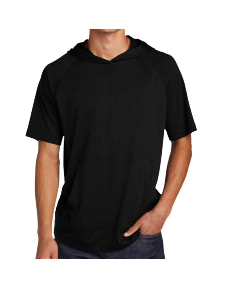 PosiCharge ® Tri Blend Wicking Short Sleeve Hoodie Thumbnail