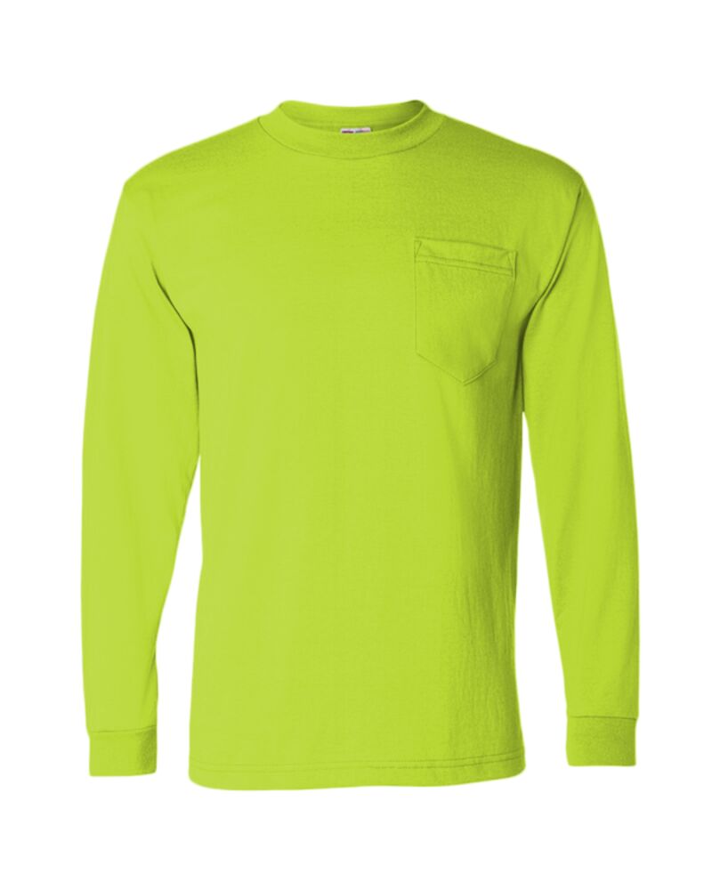 Unisex USA-Made 50/50 Long Sleeve Pocket T-Shirt Thumbnail