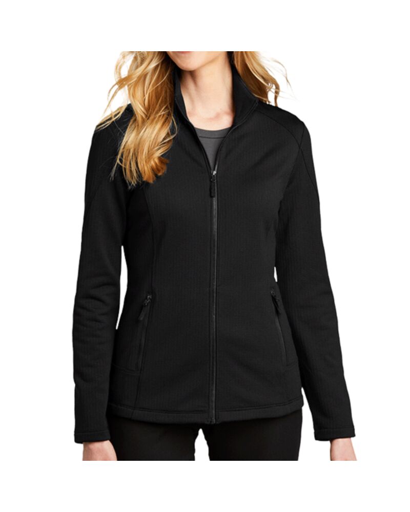 Women's Grid Fleece Jacket Thumbnail
