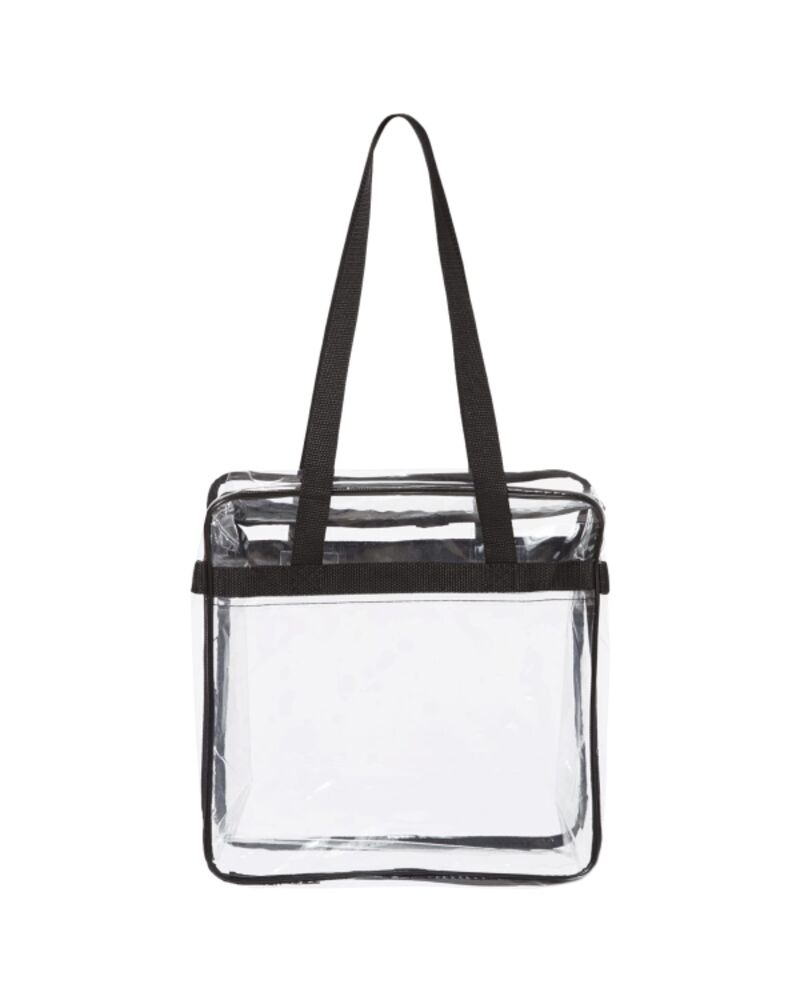 Clear Tote with Zippered Top Thumbnail