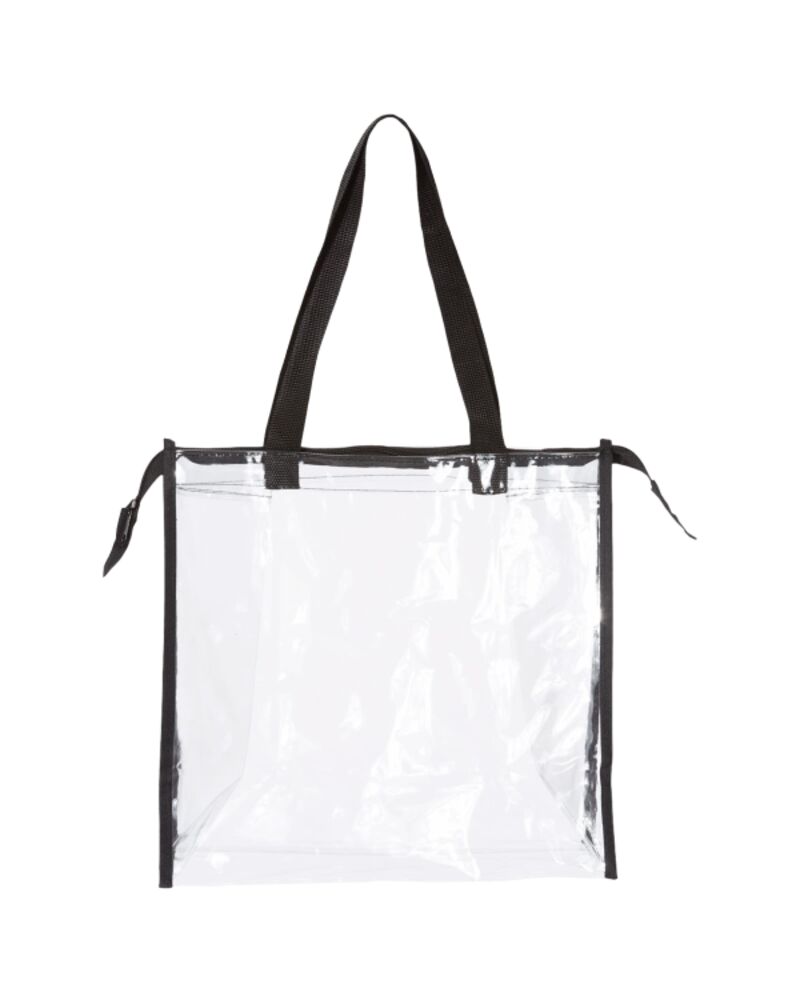 Clear Zippered Tote with Full Gusset Thumbnail