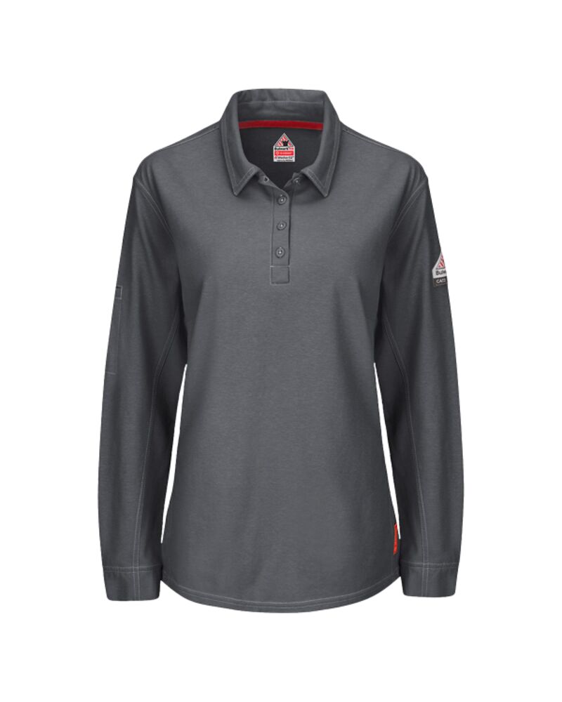 iQ Series® Women's Long Sleeve Polo with 4-Button Placket Thumbnail