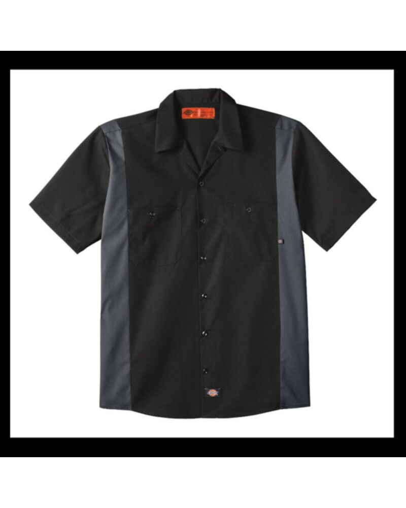 Men's Industrial Colorblocked Short Sleeve Shirt Thumbnail