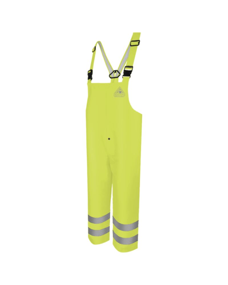 Men's Hi-Visibility Flame-Resistant Rain Bib Overall - 10 oz. Thumbnail
