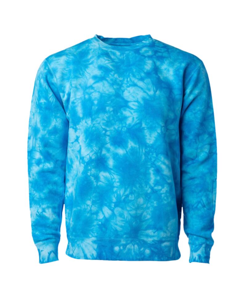 Unisex Midweight Tie-Dyed Crewneck Sweatshirt Thumbnail